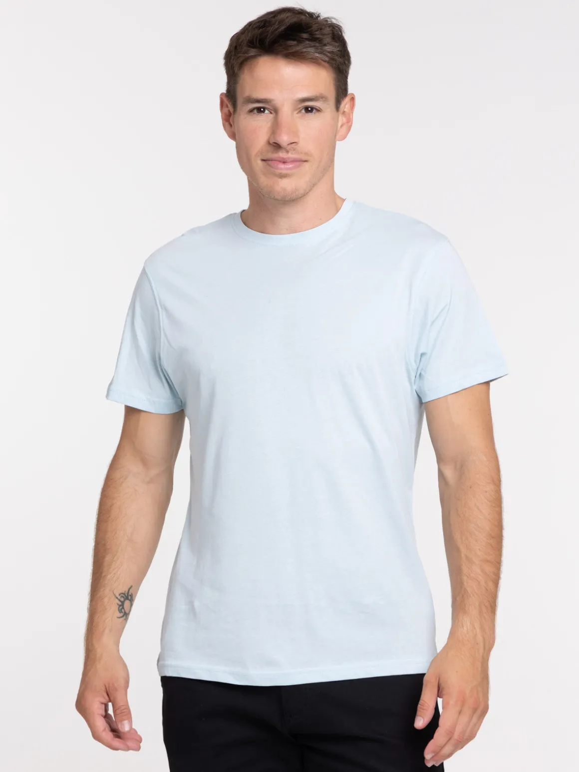 T-shirt slim fit coloris givré homme