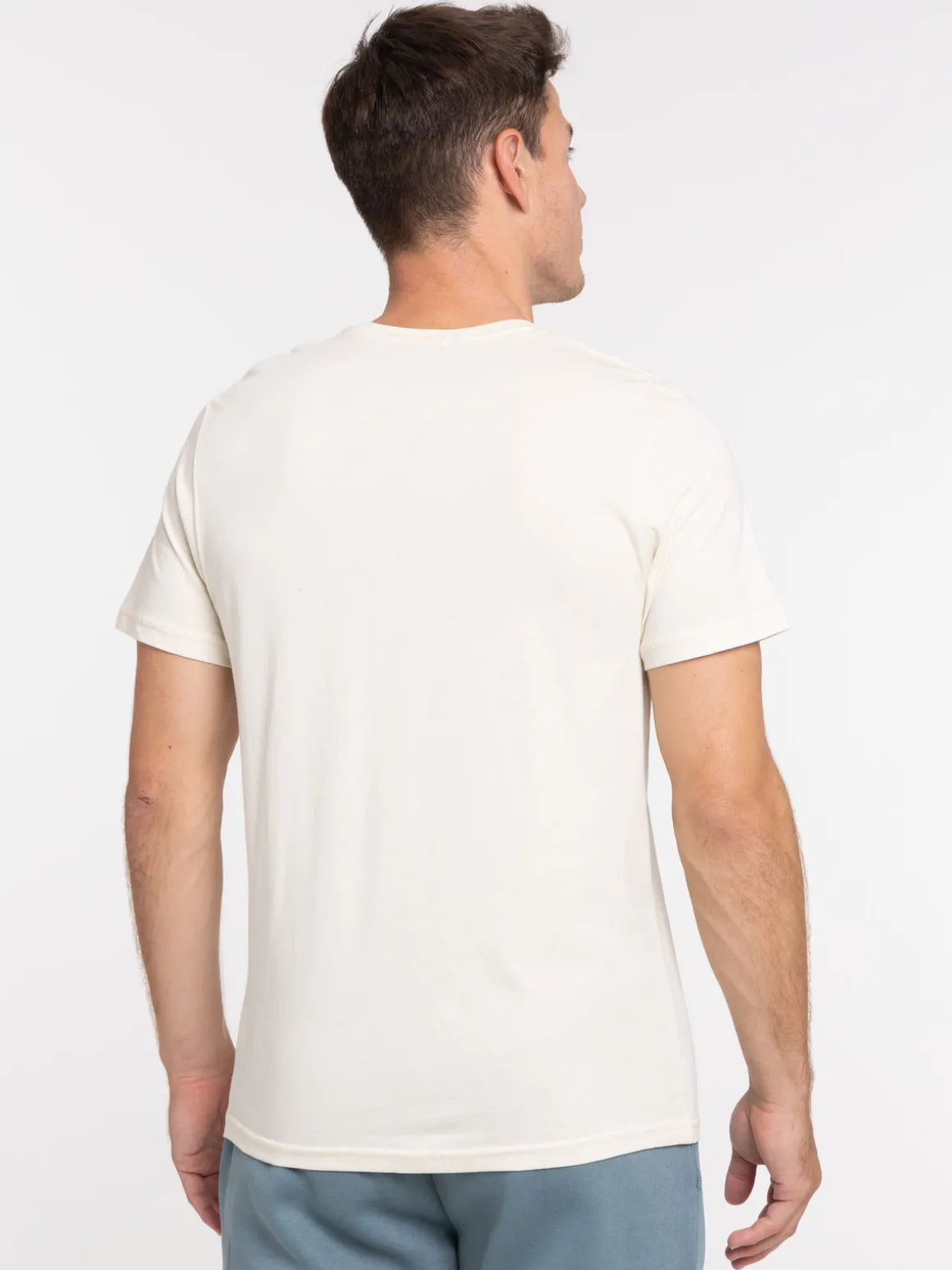 T-shirt slim fit coloris royal homme