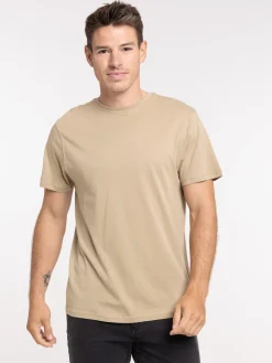 T-shirt slim fit coloris taupe homme