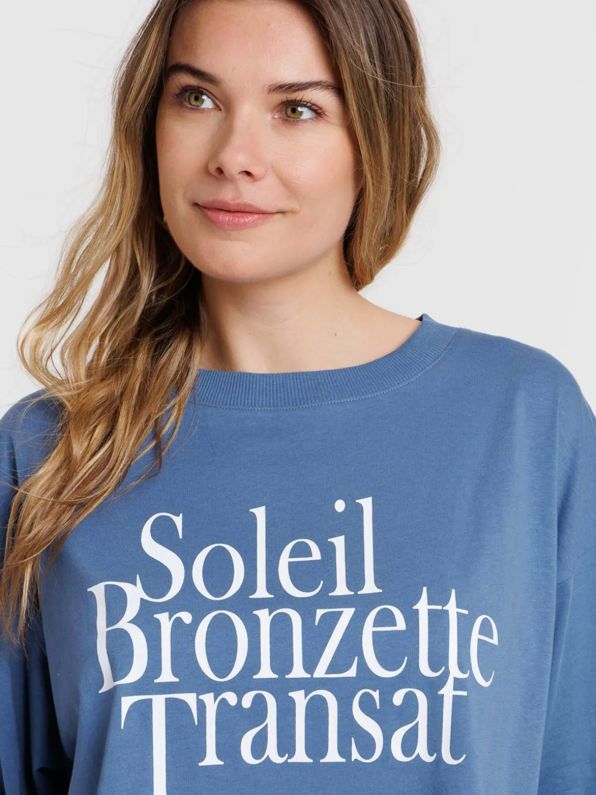 T-shirt soleil bronzette transat femme