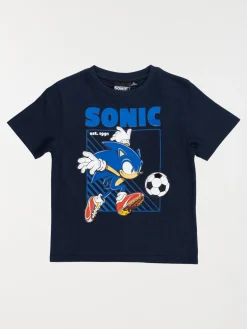 T-shirt Sonic garçon marine (3-12A)