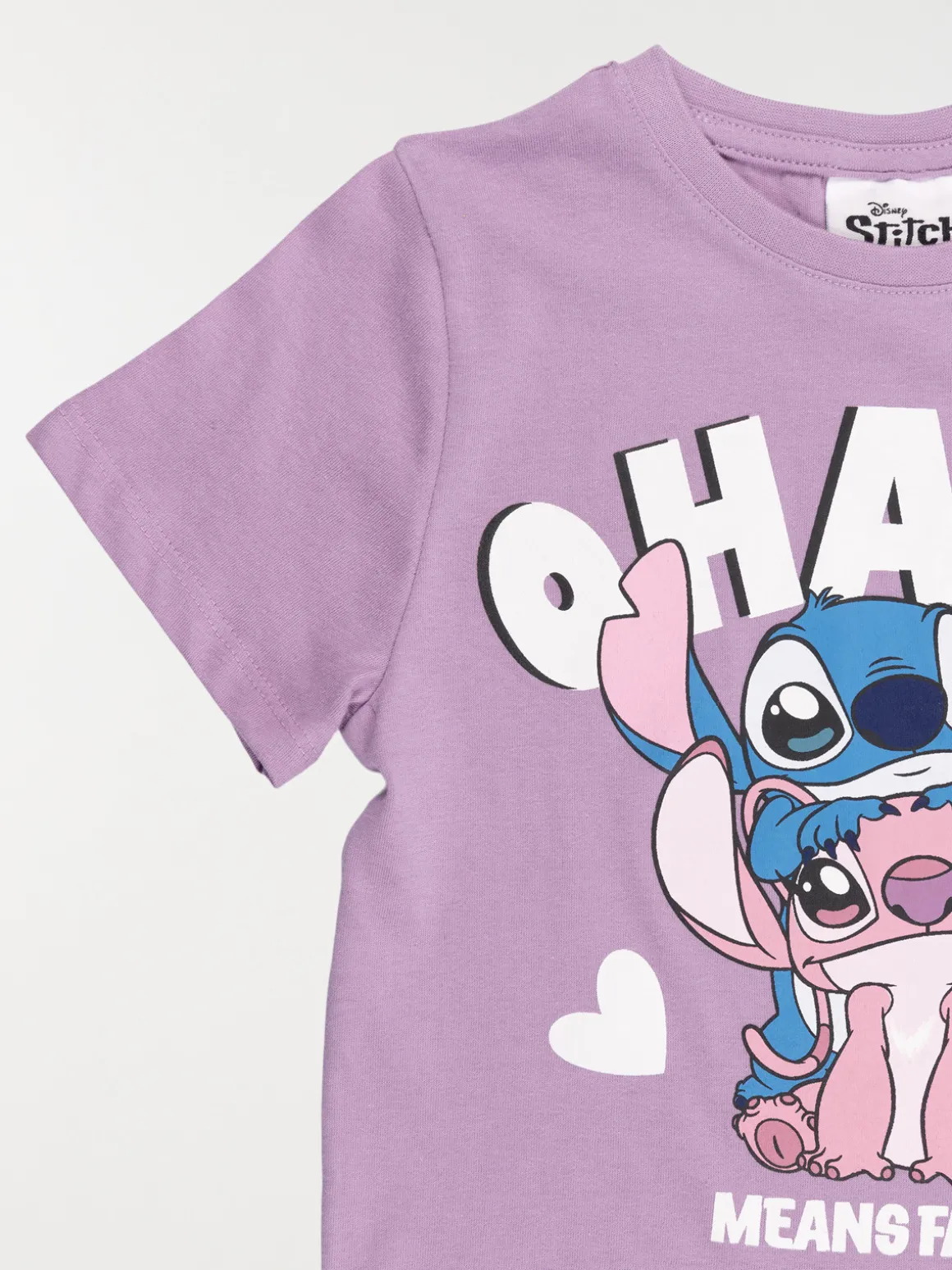 T-shirt Stitch et Angel fille (4-12A)