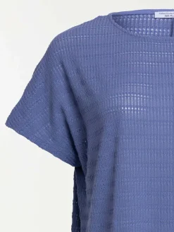 T-shirt sunset blue grande taille femme