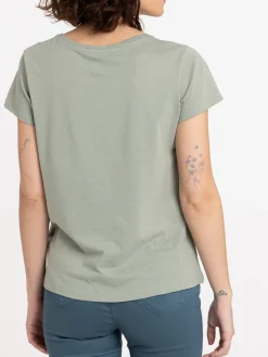 T-shirt tilleul grisé basique femme