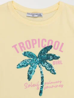 T-shirt tropicool palmier fille (3-12A)