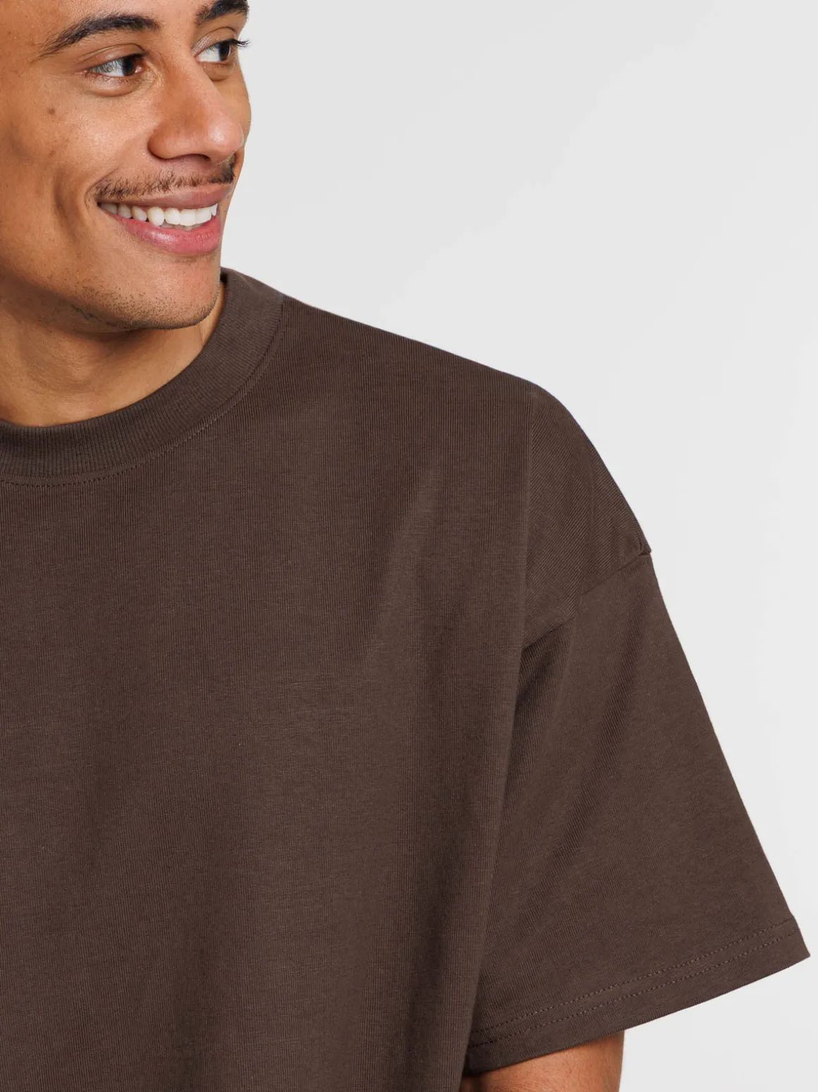 T-shirt uni col rond homme