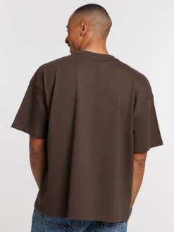 T-shirt uni col rond homme