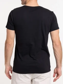 T-shirt uni noir homme