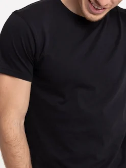 T-shirt uni noir homme