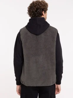 Veste col montant sans manches homme