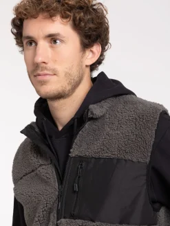 Veste col montant sans manches homme