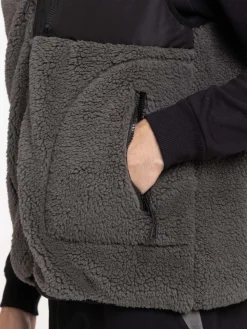 Veste col montant sans manches homme