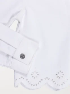 Veste écru brodée fille (3-12A)