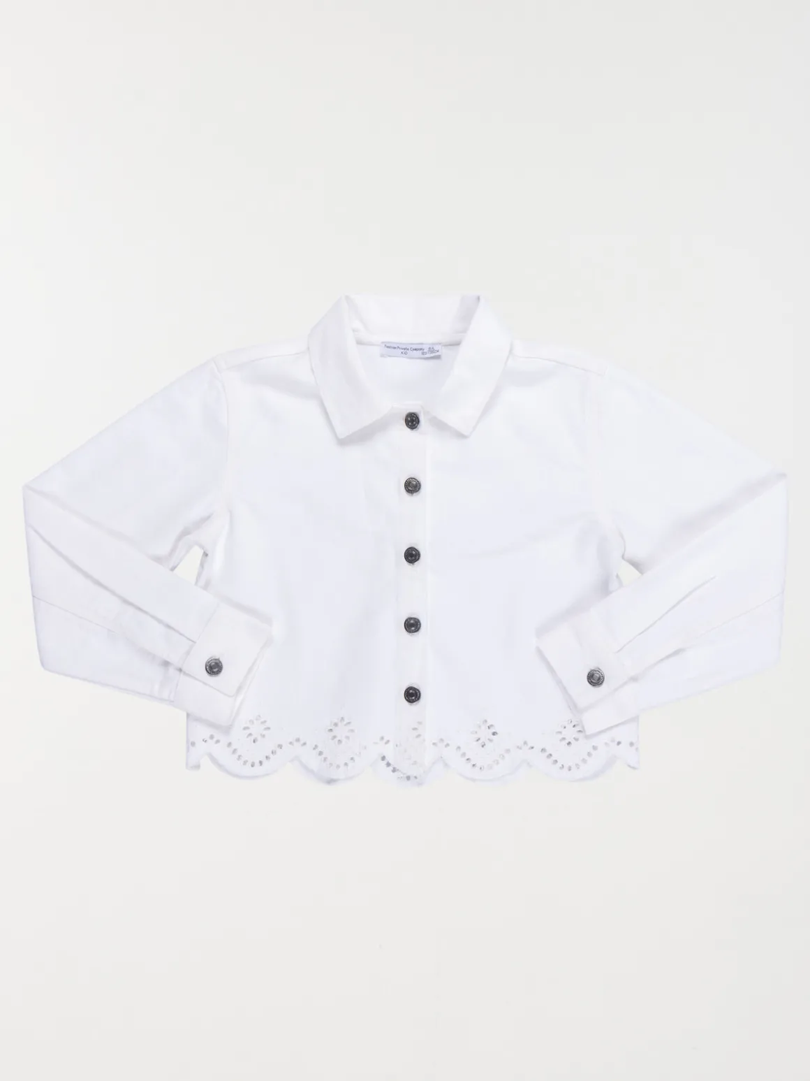 Veste écru brodée fille (3-12A)