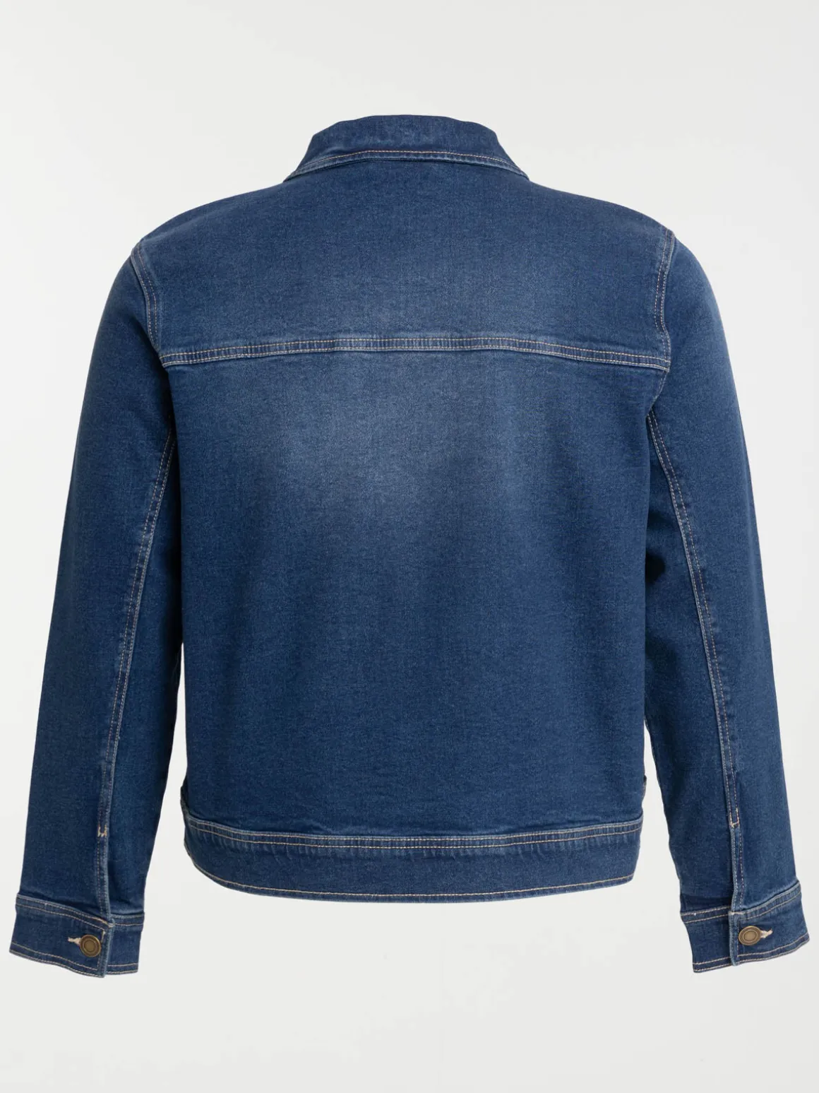 Veste denim stone grande taille femme