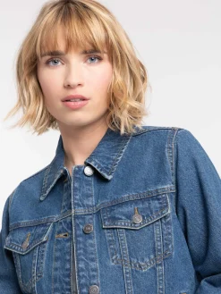 Veste en jean stone femme