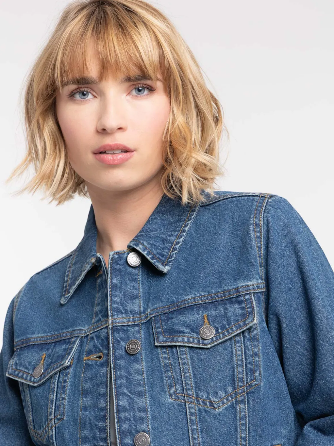 Veste en jean stone femme