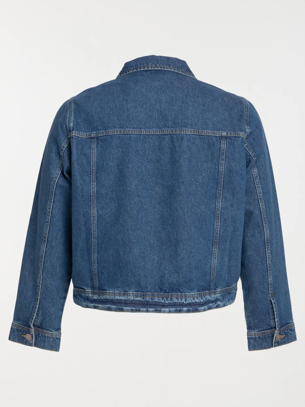 Veste en jean stone grande taille femme