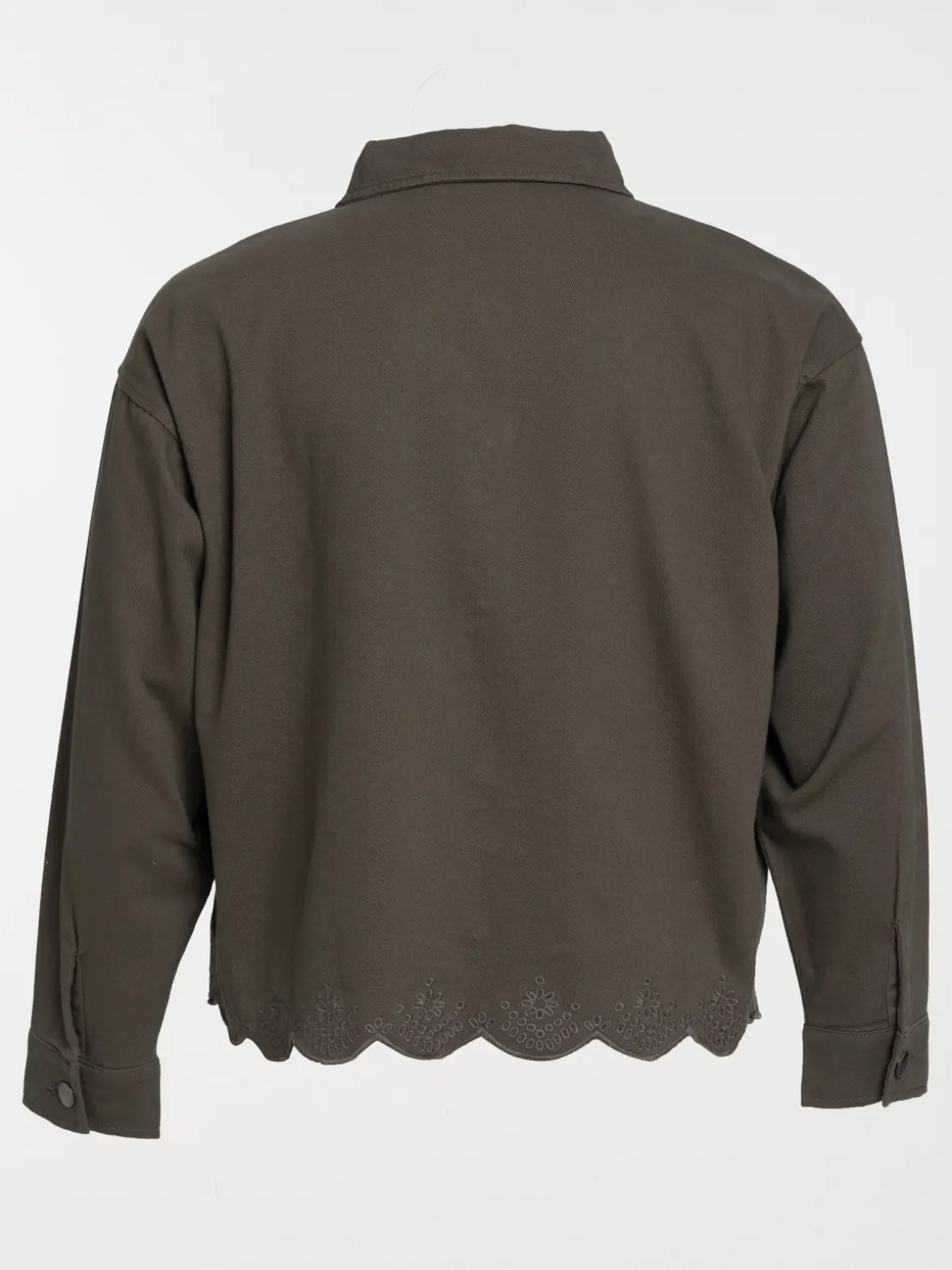 Veste festonnée grande taille femme