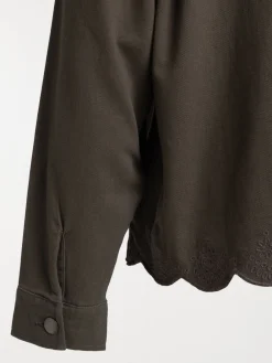 Veste festonnée grande taille femme