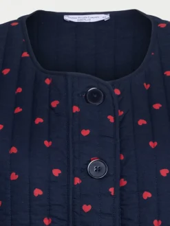 Veste motif coeur grande taille femme