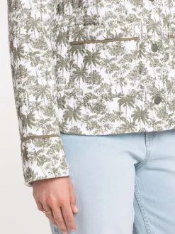 Veste motif palmier all over femme