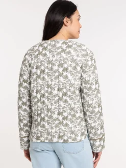Veste motif palmier all over femme