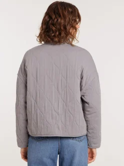 Veste paddée grise femme