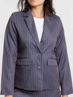 Veste tailleur excalibur rayée femme