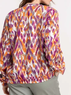 Veste teddy imprimé zippé femme